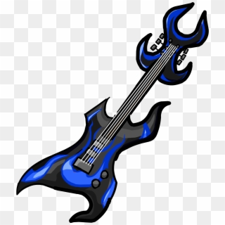 Blue Hard Rock Guitar Icon - Rocking Pic Of Guitar Clipart