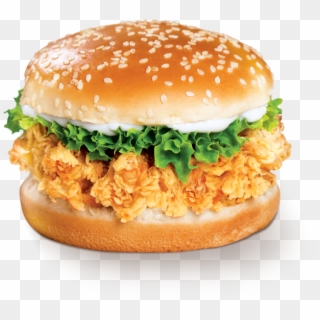 Chicken-burger - Royal Crunchy Burger Chicking Clipart