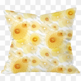 Field Marigold Floral Pillow Cover - Cushion Clipart