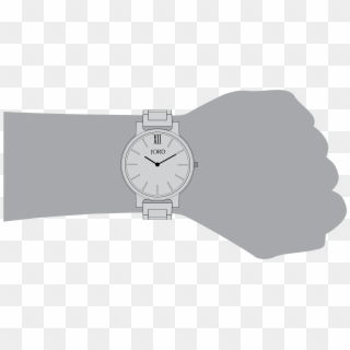 Wrist Sizing Reference - Analog Watch Clipart