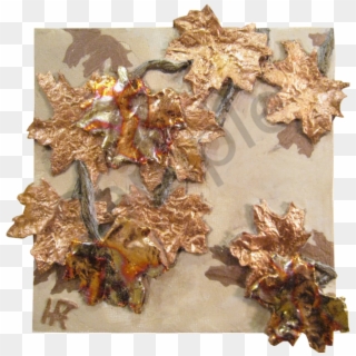 Be Leaf Bas Relief In Metallic Plaster And Copper Gilded - Maple Leaf Clipart