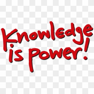 Knowledge Is Power Transparent Clipart