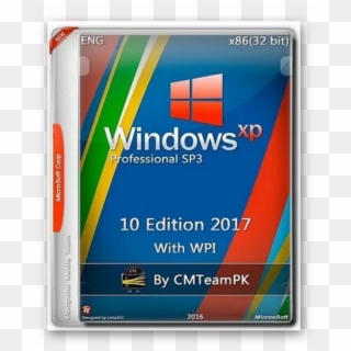Windows Xp Professional Sp3 10 Edition 2017 X86 - Windows Xp Sp3 Professional 32 Bit Clipart