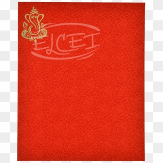 Home Hindu Wedding Cards Red Foil Card - Emblem Clipart