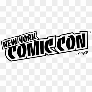 1 Color White Print / Screen - Nyc Comic Con Logo Clipart