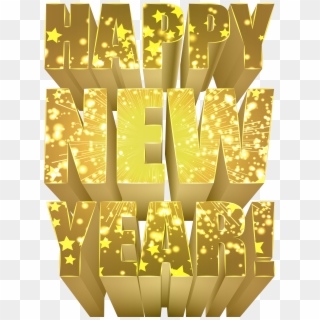 Happy New Year Gold Png Clip Art Image - Happy New Year Gold Png Transparent Png