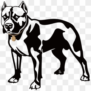American Pit Bull Terrier Bulldog Boxer Clip Art - Pitbull Dog Line Art - Png Download