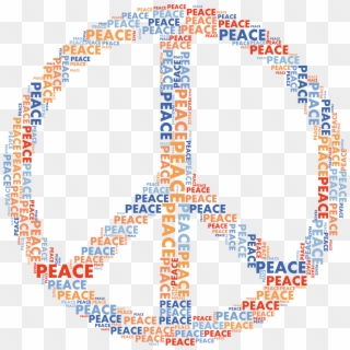 No Png Word - Peace Sign No Background Clipart