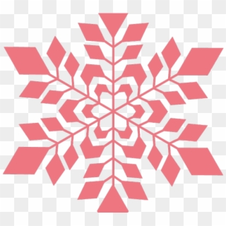 Snowflake Clipart Burgundy - Pink Snowflake Transparent Background - Png Download