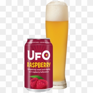 Ufo Raspberry 12oz Can & Glass, Pdf - Wheat Beer Clipart