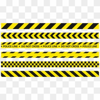 Control Do Police Cross Yellow Device Vector Clipart - Police Line Do Not Cross Tape Png Transparent Png