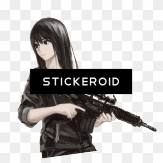 Anime Gun Png - Transparent Png Anime Girl Png Clipart