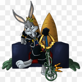 Bugs Bunny Hare To The Throne - Bugs Bunny With Keyblade Clipart