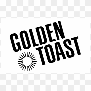 Golden Toast Logo Black And White - Graphic Design Clipart