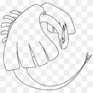 Lineart By W - Lugia Drawings Clipart