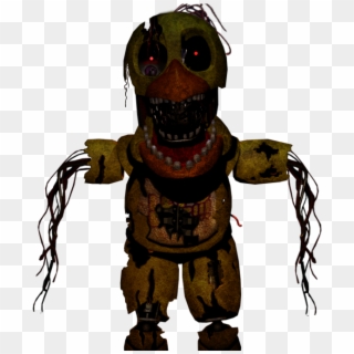 Fnaf W Chica - Fnaf Withered Nightmare Chica Clipart