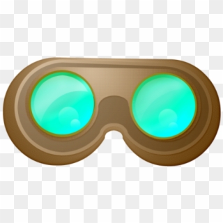 Steampunk Gear Clipart Steampunk Goggles - Green Steampunk Goggles Transparent - Png Download