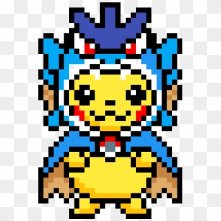 Pikachu-gyarados - Cosplay Pixel Art Pikachu Clipart