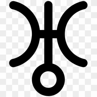 Uranus Symbol Filled Icon - Uranus Symbol Clipart