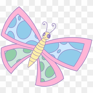 Cute Spotted Butterfly Free Clip Art - Butterfly Clip Art - Png Download
