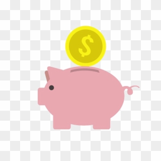 Piggy Bank Transparent Free Png - Piggy Bank Vector Png Clipart