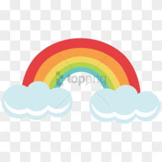Free Png Download Rainbow Cloud Png Png Images Background - Circle Clipart