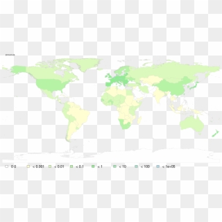 Density Of Vegetation Plots Around The World, Measured - World Population Density 1900 Clipart