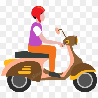 Riding Motorcycle Cartoon Png Clipart (#2887272) - PikPng