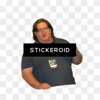 Gabe Newell Pointing - Gabe Newell Clipart