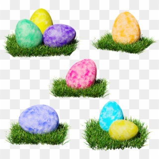 Easter Eggs In Grass Png Clipart