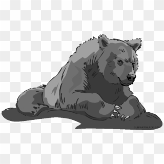 Grizzly Bear Clipart Gray Bear - Bear Clip Art Transparent - Png Download