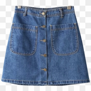 Jeans, Denim, Skirt Png Image With Transparent Background - Jean Skirt Transparent Background Clipart