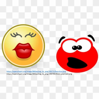 Smoochie Coochie - Smiley Face Kiss Clipart