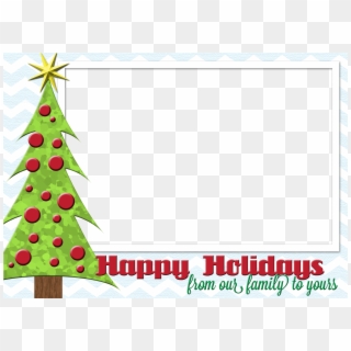 Happy Holidays Card Border Clipart
