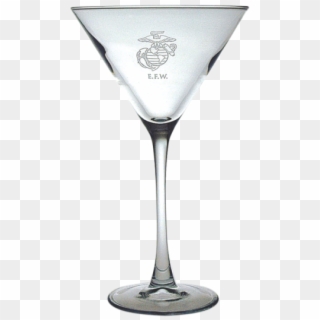 Etched Ega Martini Glass - Martini Glass Clipart