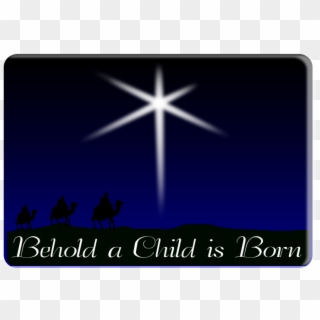 Free Behold A Child Is Born - Cross Clipart