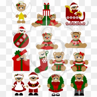 Christmas Bears - Clipart