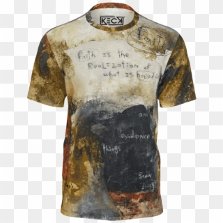1 Scripture Art T-shirt For Men Hebrews 11 1, Open - Blouse Clipart