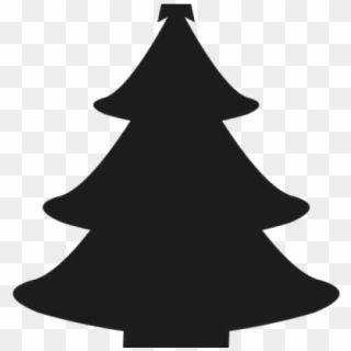Christmas Tree Silhouette - Black Christmas Tree Silhouette Clipart