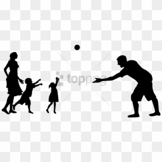 Free Png Family Playing Silhouette Png Image With Transparent - Transparent Family Png Silhouette Clipart