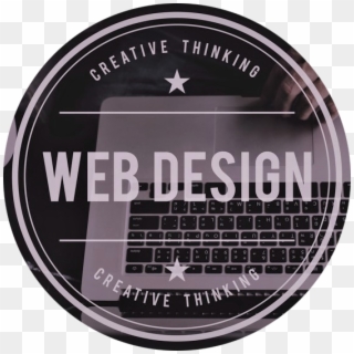 Web Design Round Sticker - Emblem Clipart