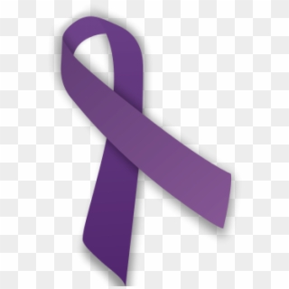 Cropped Purple Ribbon - Blue And Purple Ribbon Meaning Clipart