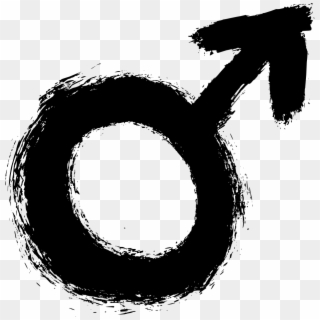 4 Grunge Gender Symbol Png Transparent - Circle Clipart