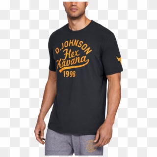 Men's Ua X Project Rock Flex Kavana Short Sleeve T-shirt - Flex Kavana Shirt Clipart