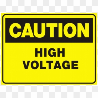 High Voltage Png - Caution Glass Door Sign Clipart