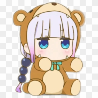 Anime Loli Bear , Png Download - Kanna Teddy Bear Clipart