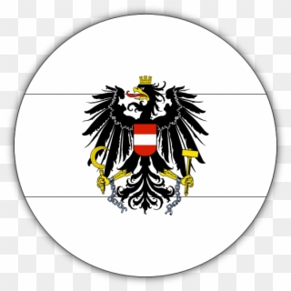 Austria Flag Button Black White Line Art 555px 95 - Austria's Logo Clipart