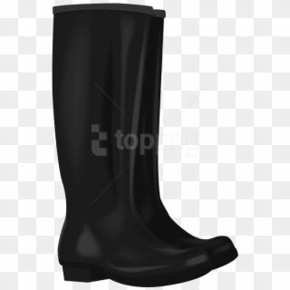 Free Png Download Black Rubber Boots Clipart Png Photo - Riding Boot Transparent Png