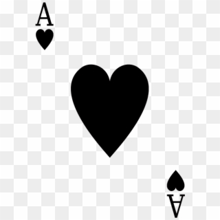 Ace Of Hearts Png - Ace Of Hearts Black Clipart