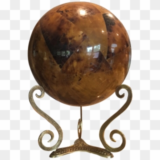 Modern Tessellated Stone Orb & Stand - Globe Clipart